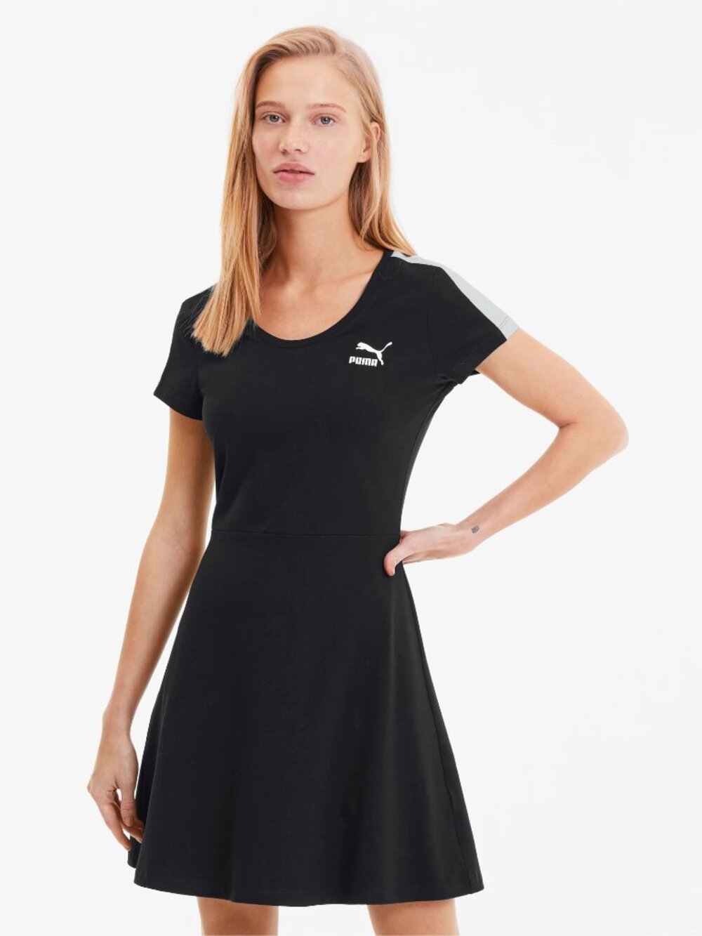 Puma Black Classics Short Sleeve Women's Dress Size Small